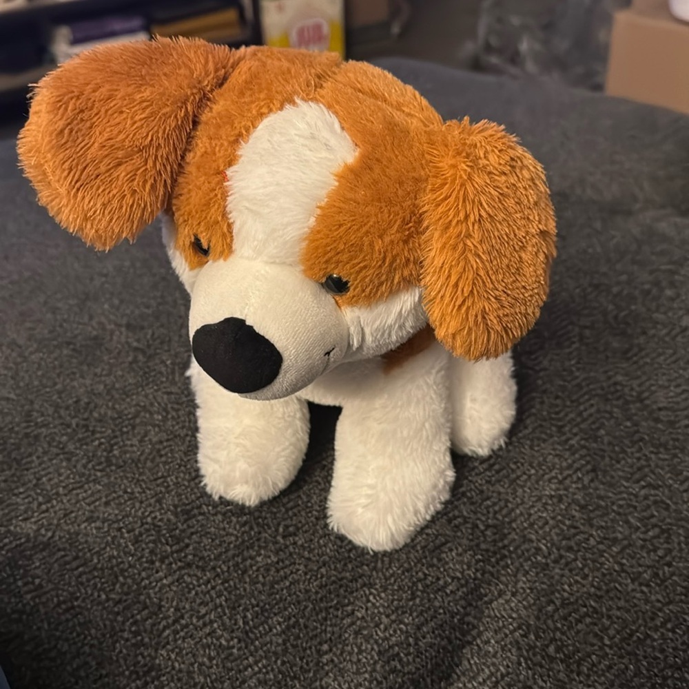 Kellytoy Plush Puppy Dog Light Brown and White